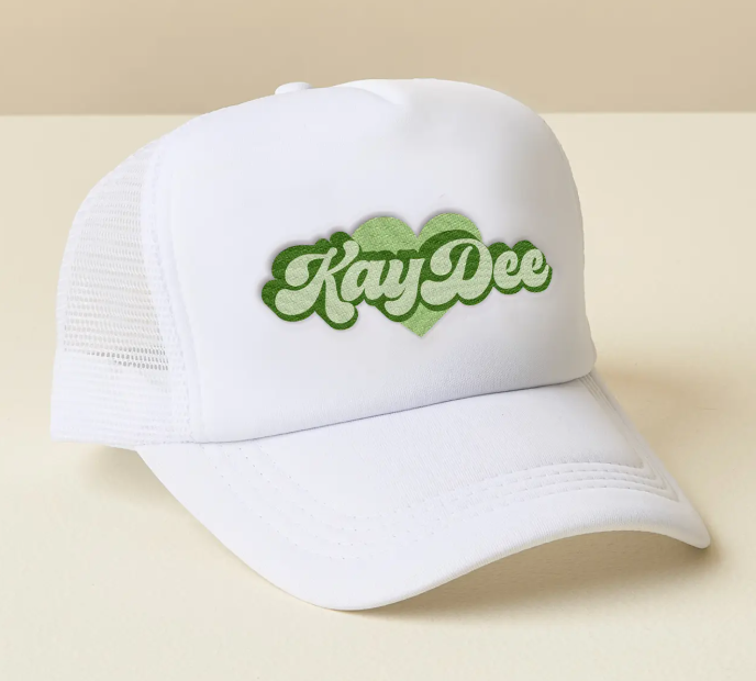 Sorority White Trucker Hat-Kappa Delta