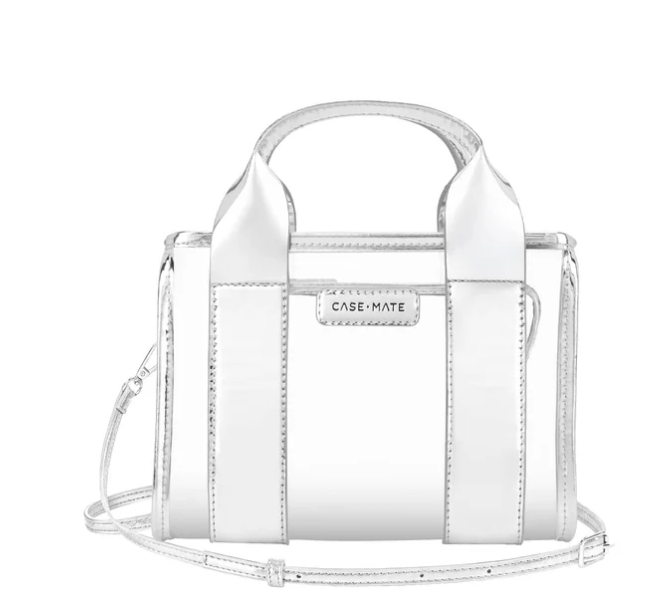 Case-Mate Jelly Stadium Bag - Silver  Chrome/Clear
