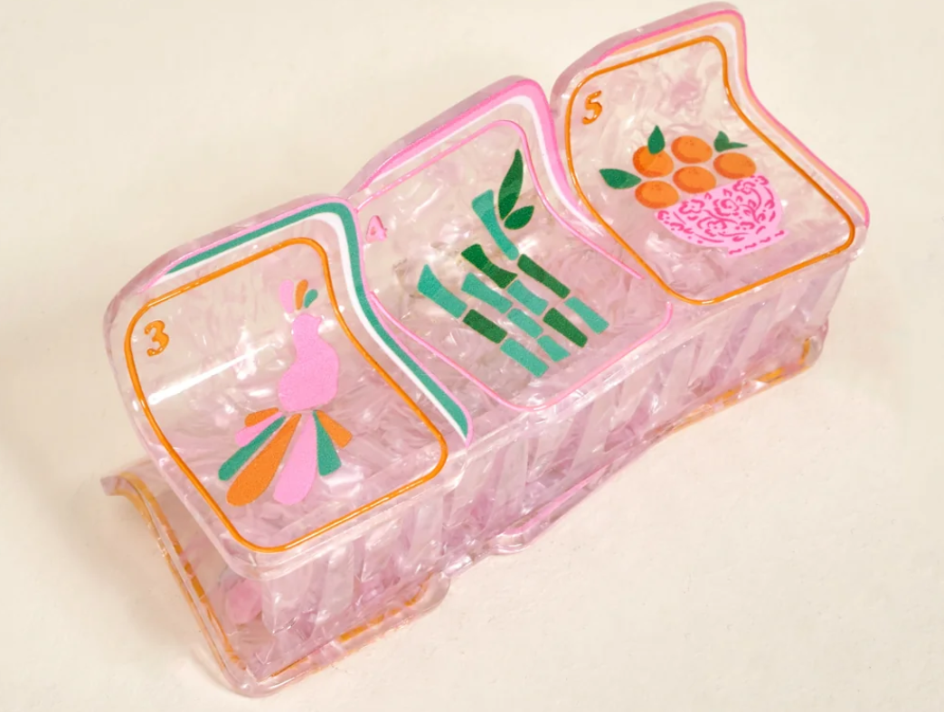 Shape Up Claw Clip-Mahjong Tiles
