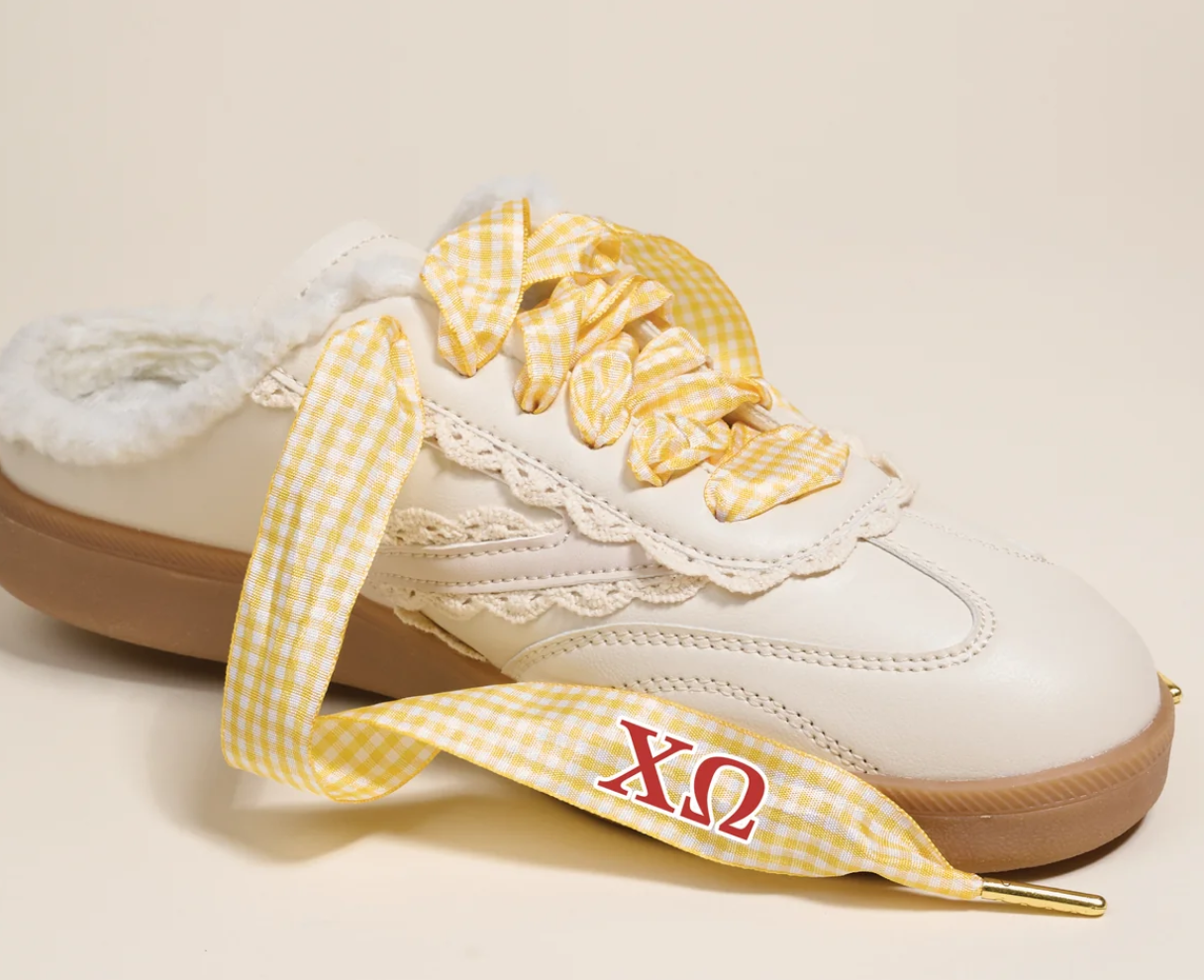 Sorority Step It Up Shoelaces-Chi Omega