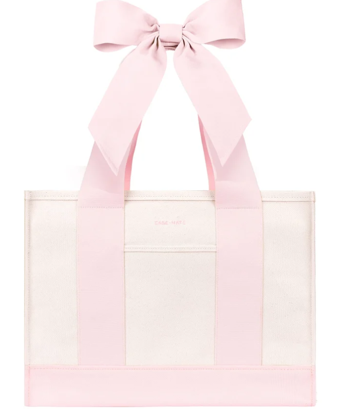 Case-Mate Canvas Tote - Canvas Ballet Pink  Bow