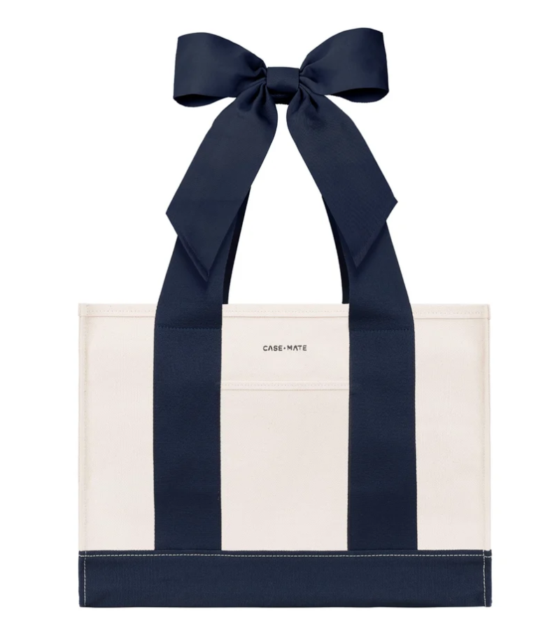Case-Mate Canvas Tote - Canvas Oxford Navy  Bow