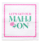 Let's Mahj On 3-Ply Paper Cocktail Napkin
