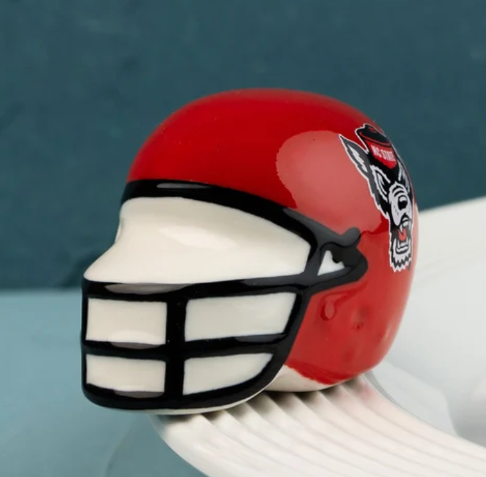 North Carolina State helmet