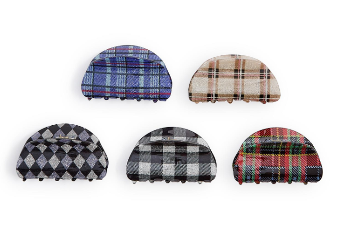 Plaid Claw Clips A/5