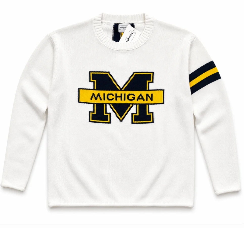 Michigan Long Sleeve – White Sweater