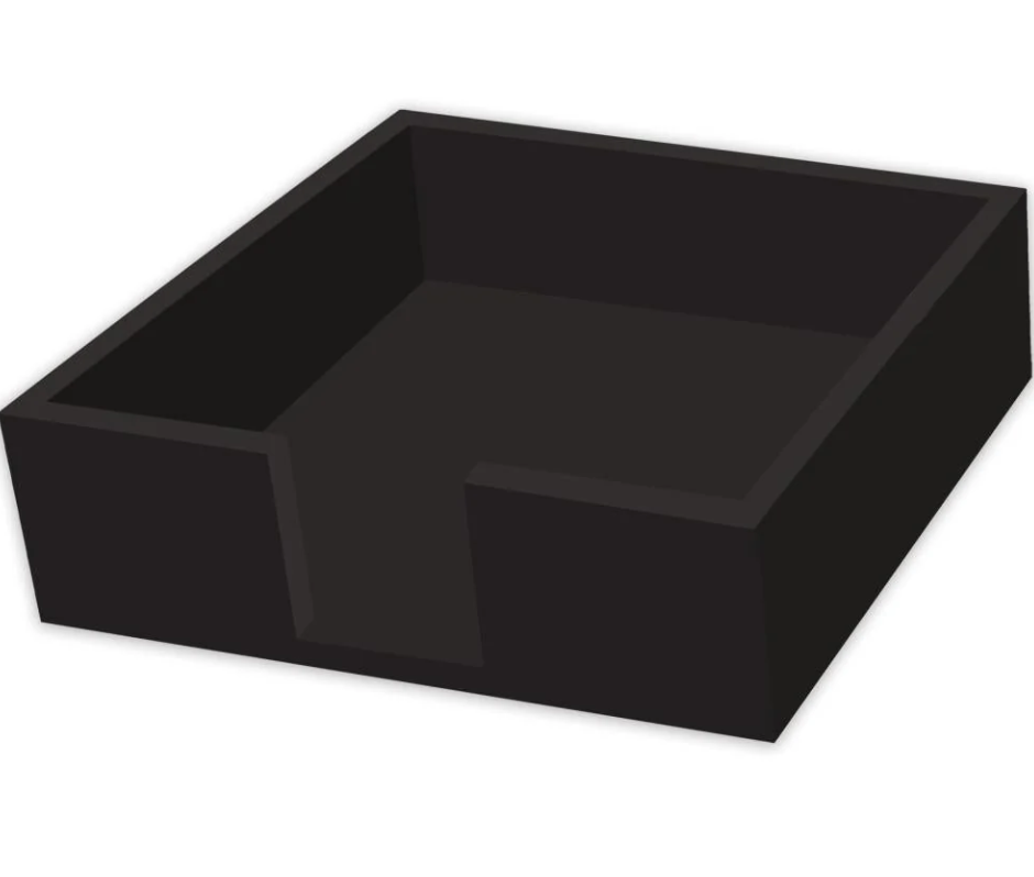 Lacquered Wood Napkin Caddy