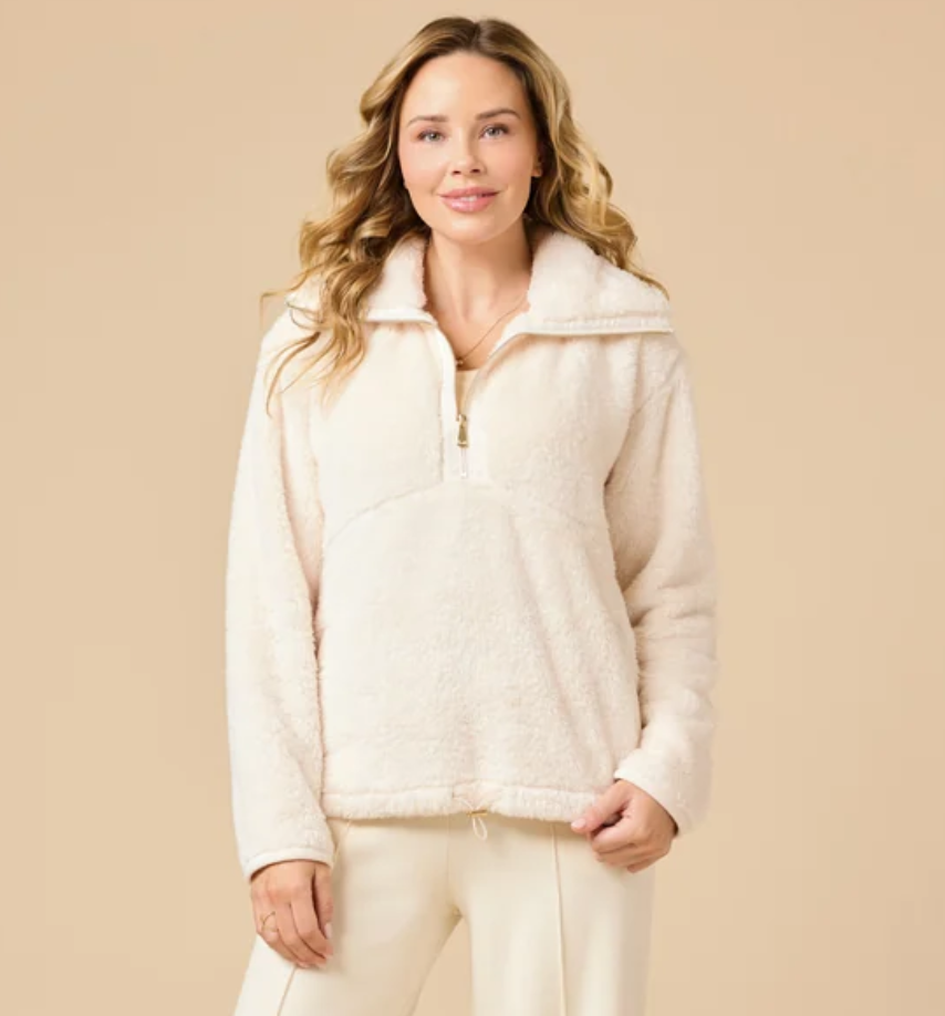 DreamPlush 1/4 Zip Pullover Almond