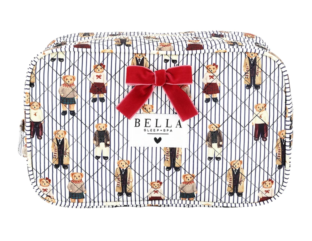 QuiltedCosBag-NavyStripe+Bear