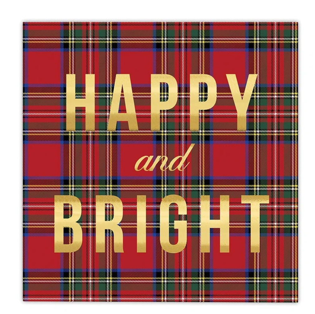 Cocktail Napkin-Happy&Bright