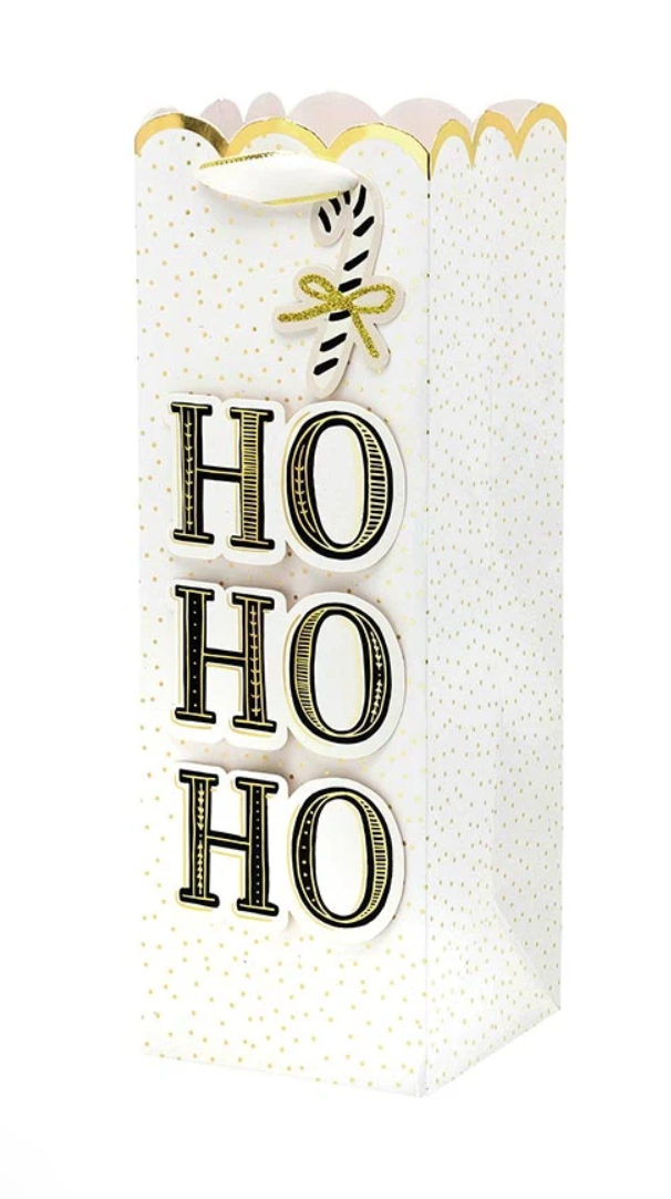 Bottle Gift Bag-Ho Ho Ho
