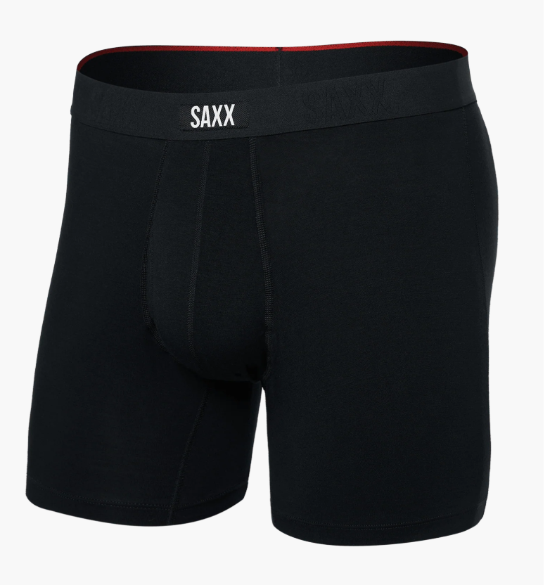 VIBE XTRA SOFT COMFORT BOXER BRIEF FLY-BLACK