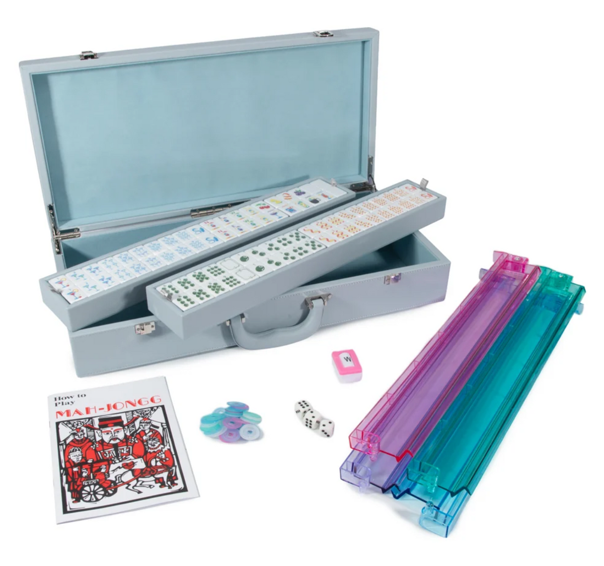 Martini Hour Mahjong Set (Pearlized Blue)