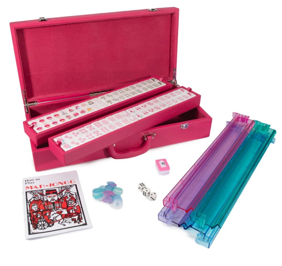 Flamingo Coast Mahjong Set (Fuchsia)