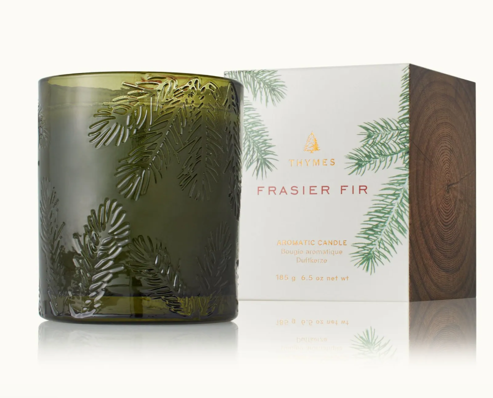Frasier Fir Green Glass Candle