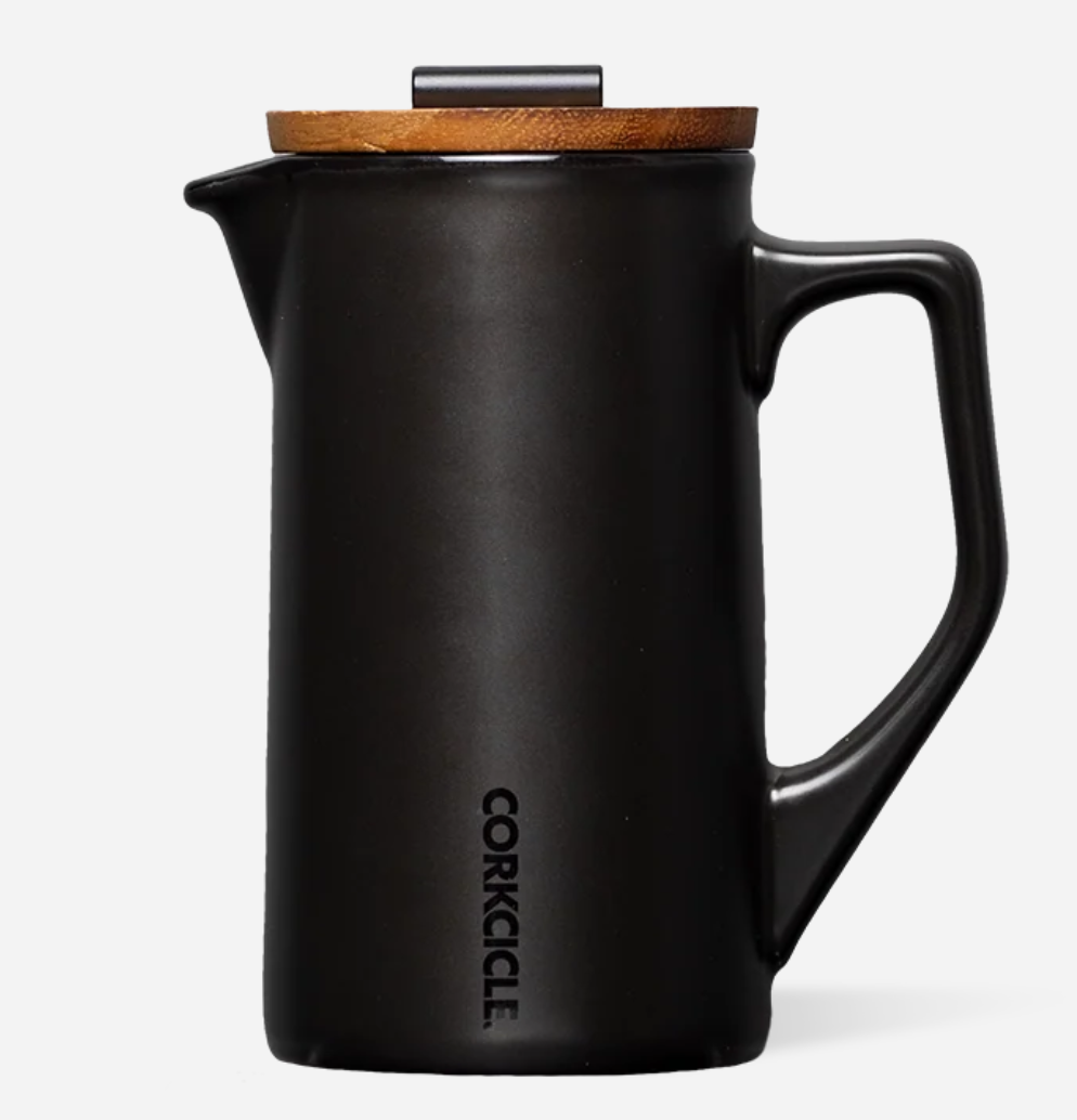 Ceramic French Press- Matte Black