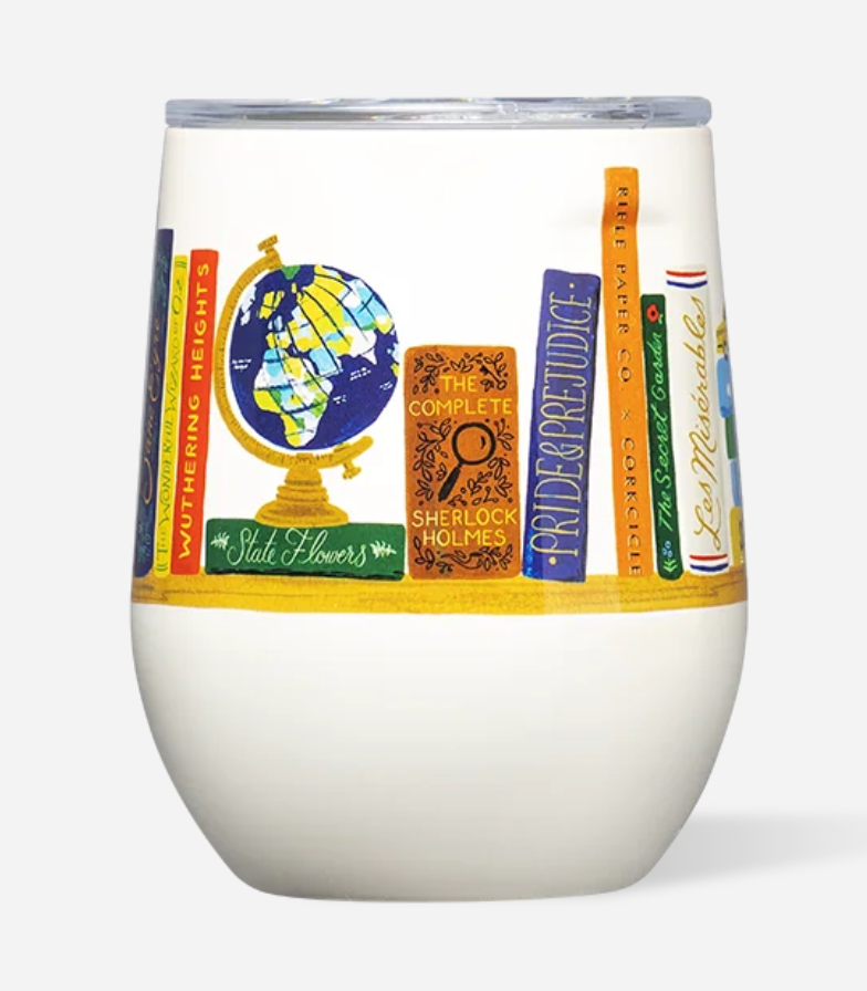 Stemless - 12oz Rifle Paper - Book Club