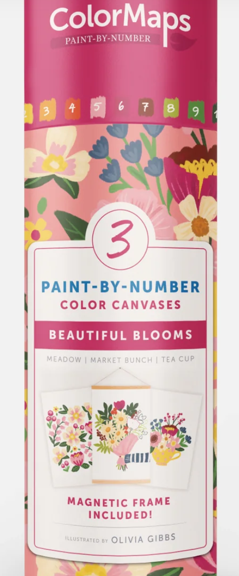 COLORMAPS PAINT-BY-NUMBER BEAUTIFUL BLOOMS