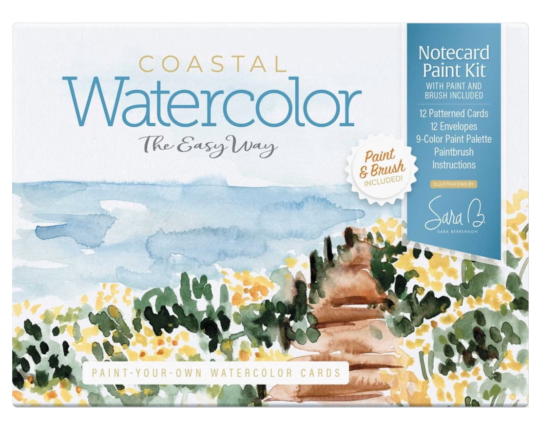 W.T.E.W. COASTAL PAINT-YOUR-OWN WATERCOLOR CARDS