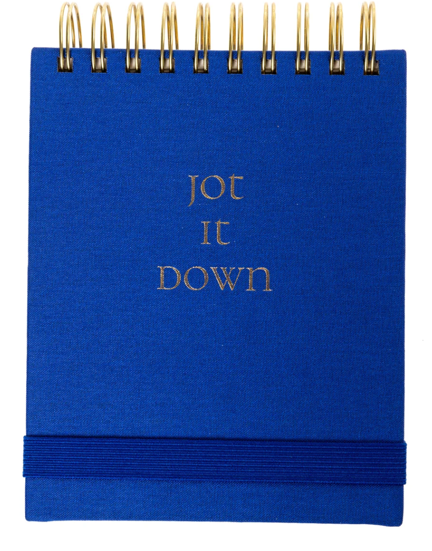 Cobalt Blue Fabric-Bound Notepad
