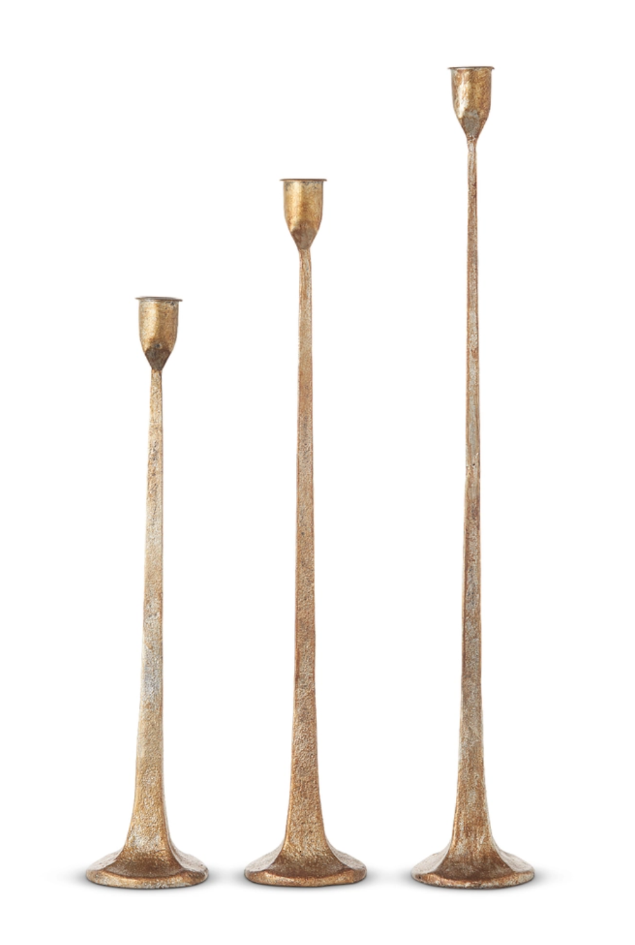 Raz Gold Candle Stick (Large)