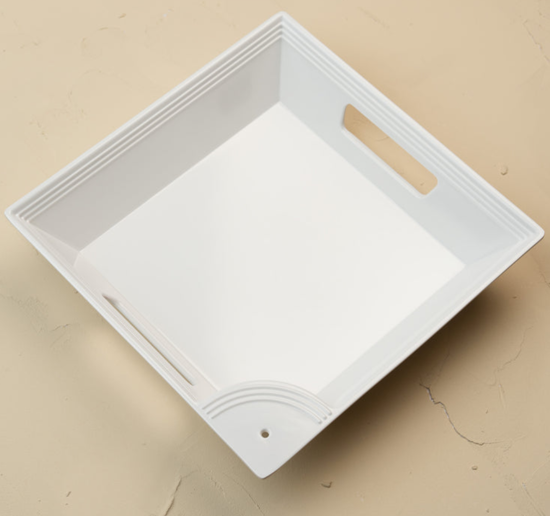 square melamine tray