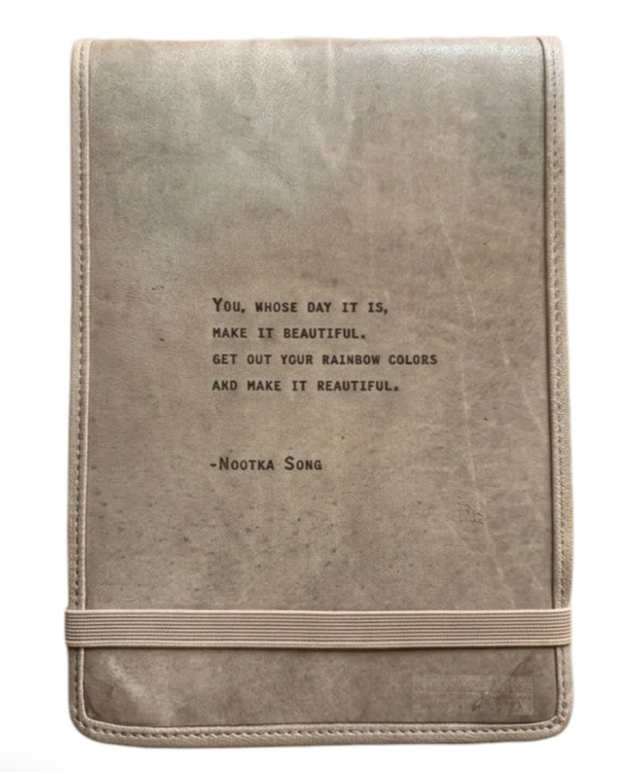 You Whose Day It Is Signature Leather Journal - Stone
