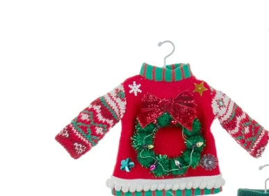 6"RED/GREEN UGLY SWEATER
