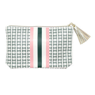 Oil Cloth Pouch - Racer Stripe