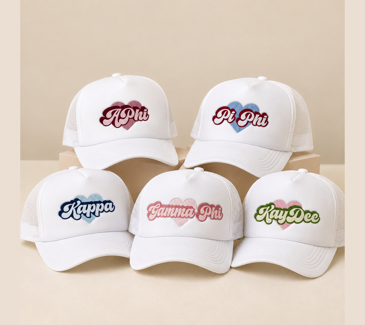 Sorority White Trucker Hat