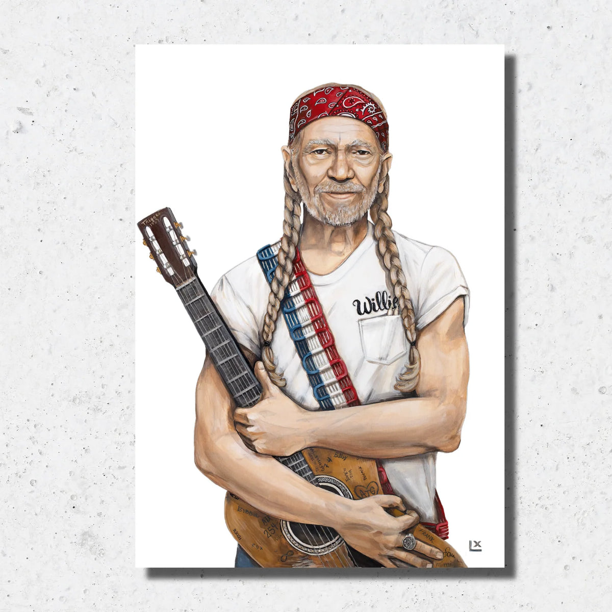 LX Willie Nelson Paper Pri 8x10 / No Frame