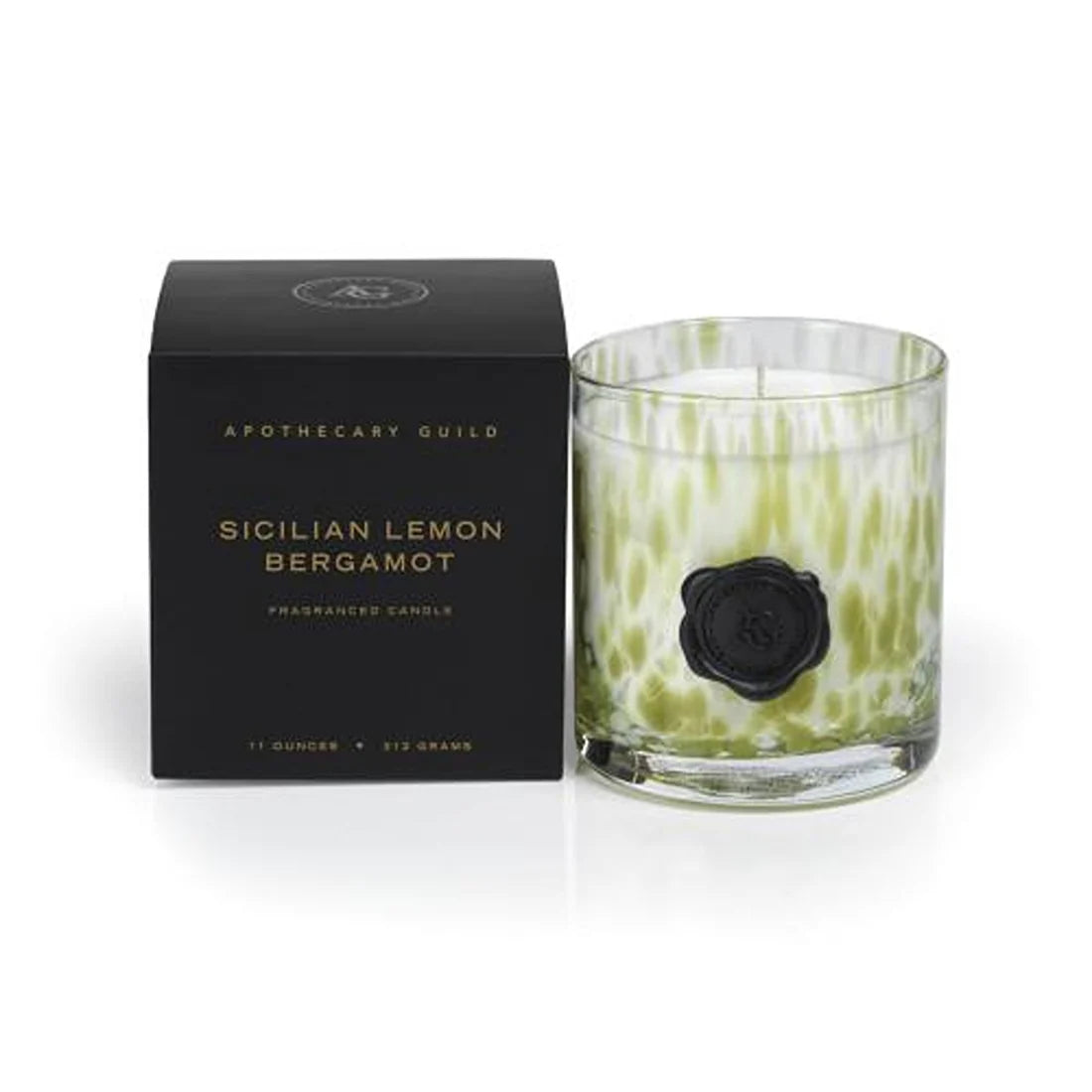 AG Opal Glass Candle Jar in Gift Box-Lemon Peel