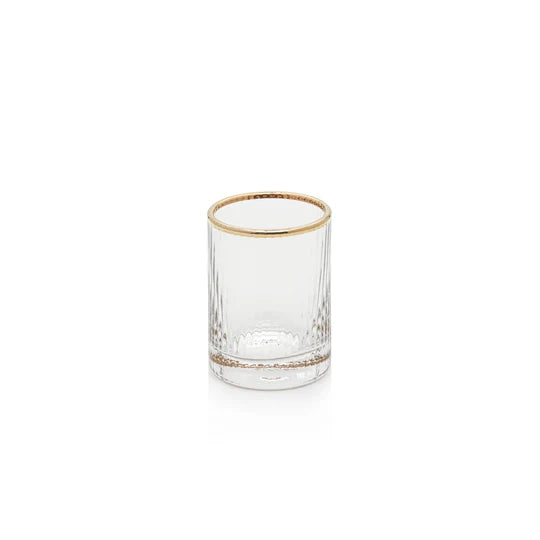Optic Shot Glass w/ Gold Rim