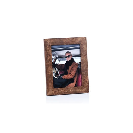 Rosso Burlwood Photo Frame - 5" x 7"