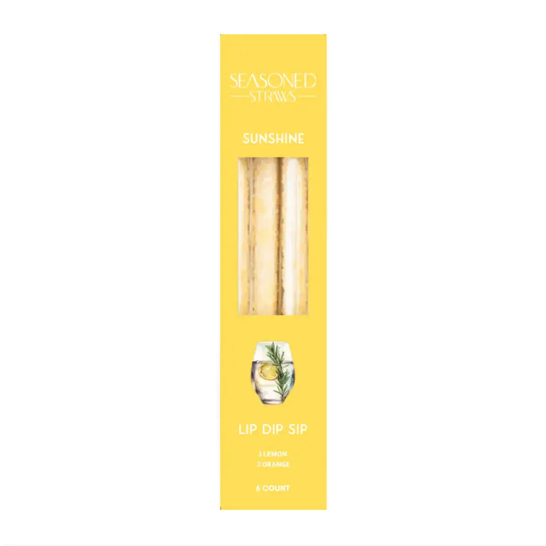 Seasoned Straws Sunshine 6ct.