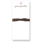 SORORITY GREEK HEART SKINNIE NOTEPAD: ALPHA DELTA PI