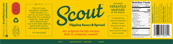 Scout Mustard Dipping Sauce & Spread: 8 oz