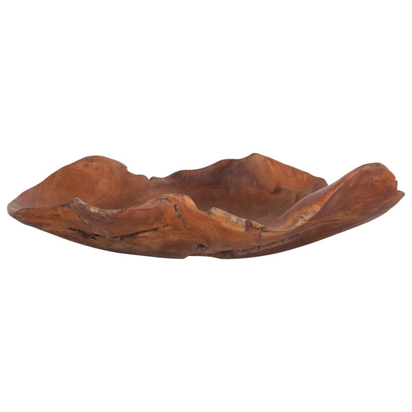19-1/2"L Teak Wood Sculpted