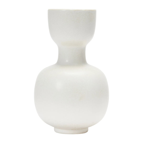White Stoneware Vase