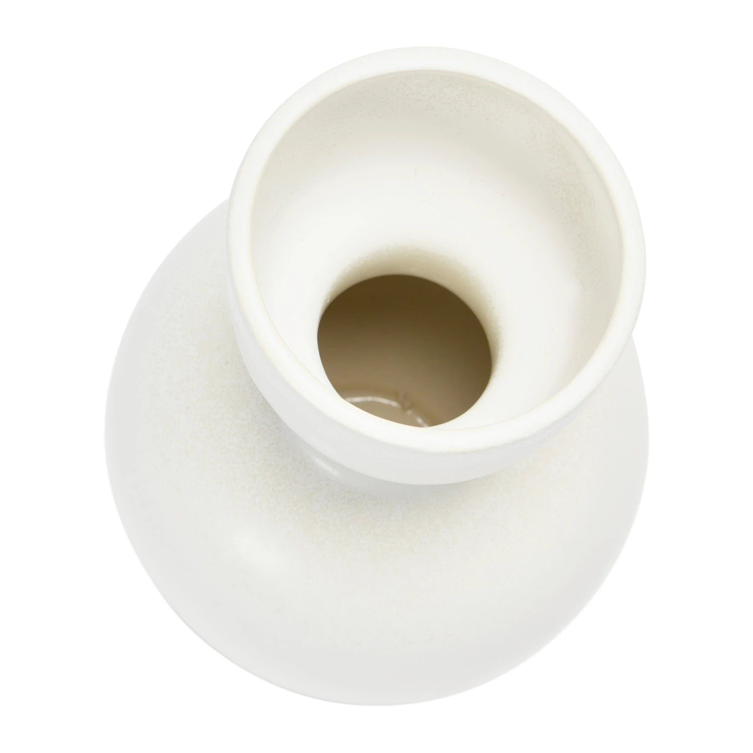 White Stoneware Vase
