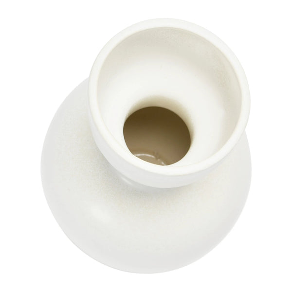 White Stoneware Vase