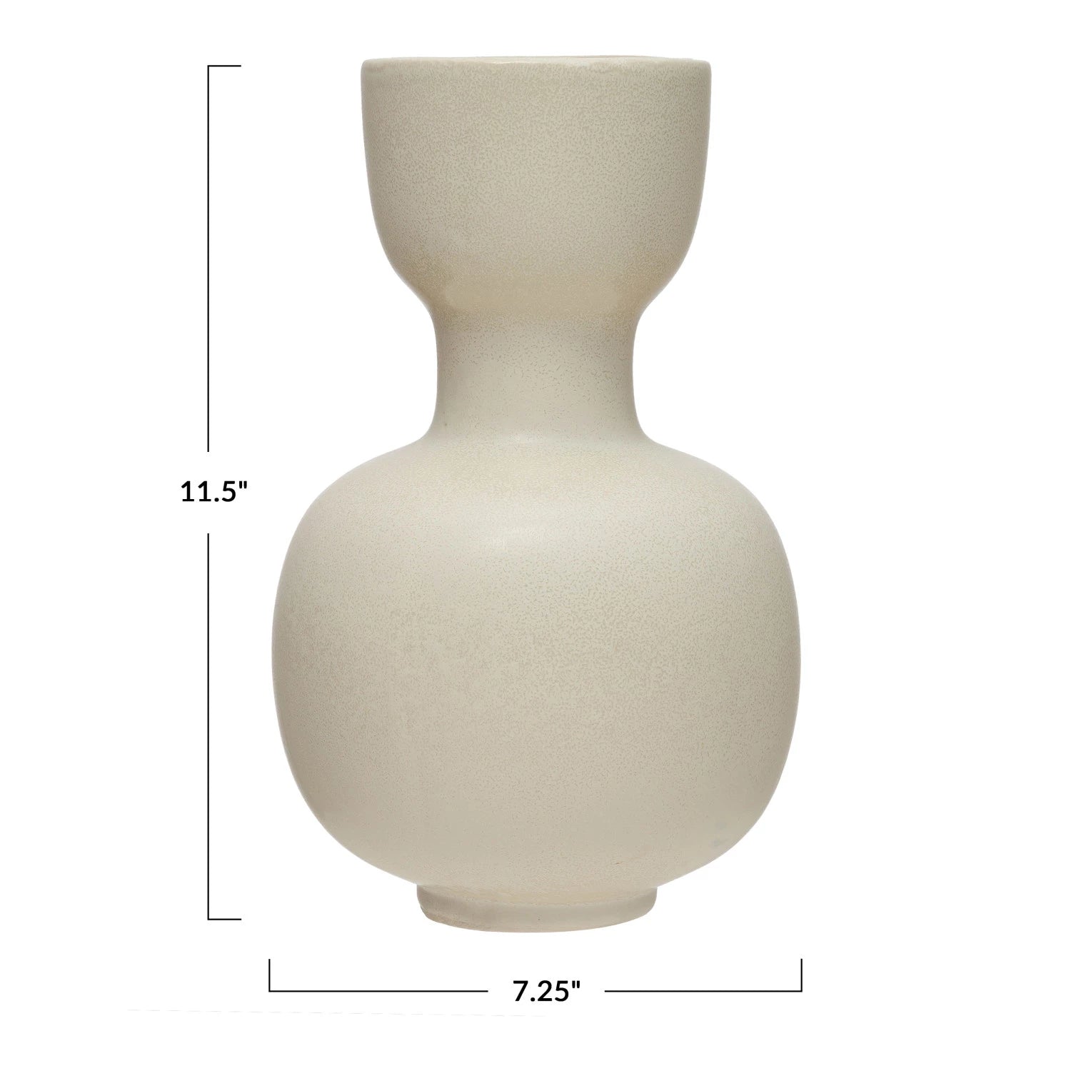 White Stoneware Vase