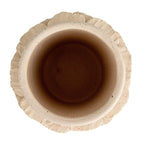 Stoneware Vase w/ Ruffles, Matte Cream