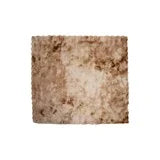 Faux Fur Throw with Acid Wash Effect & Velvet Back