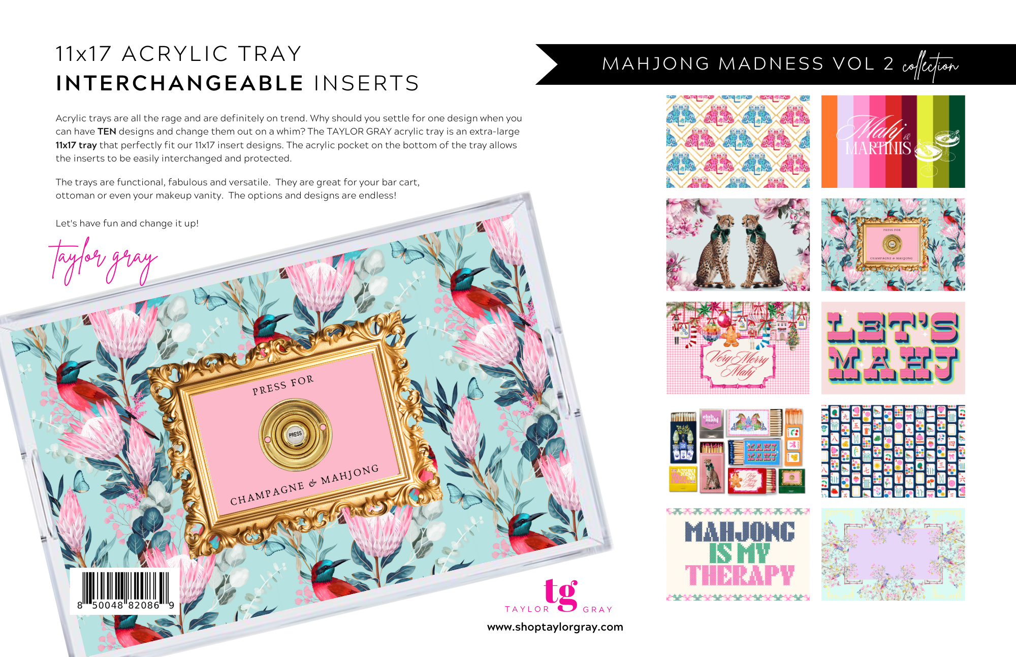 11x17 MAHJONG MADNESS VOL 2 insert set of 10