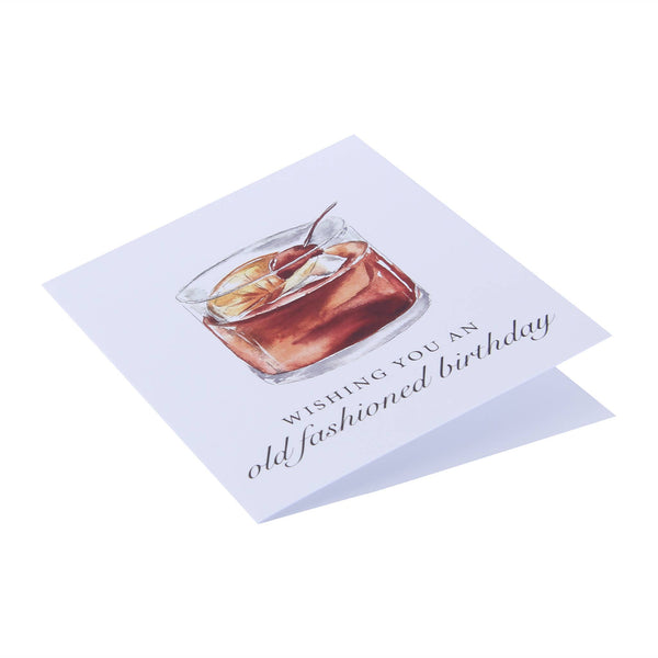 Old Fashioned Birthday Bourbon Greeting Card