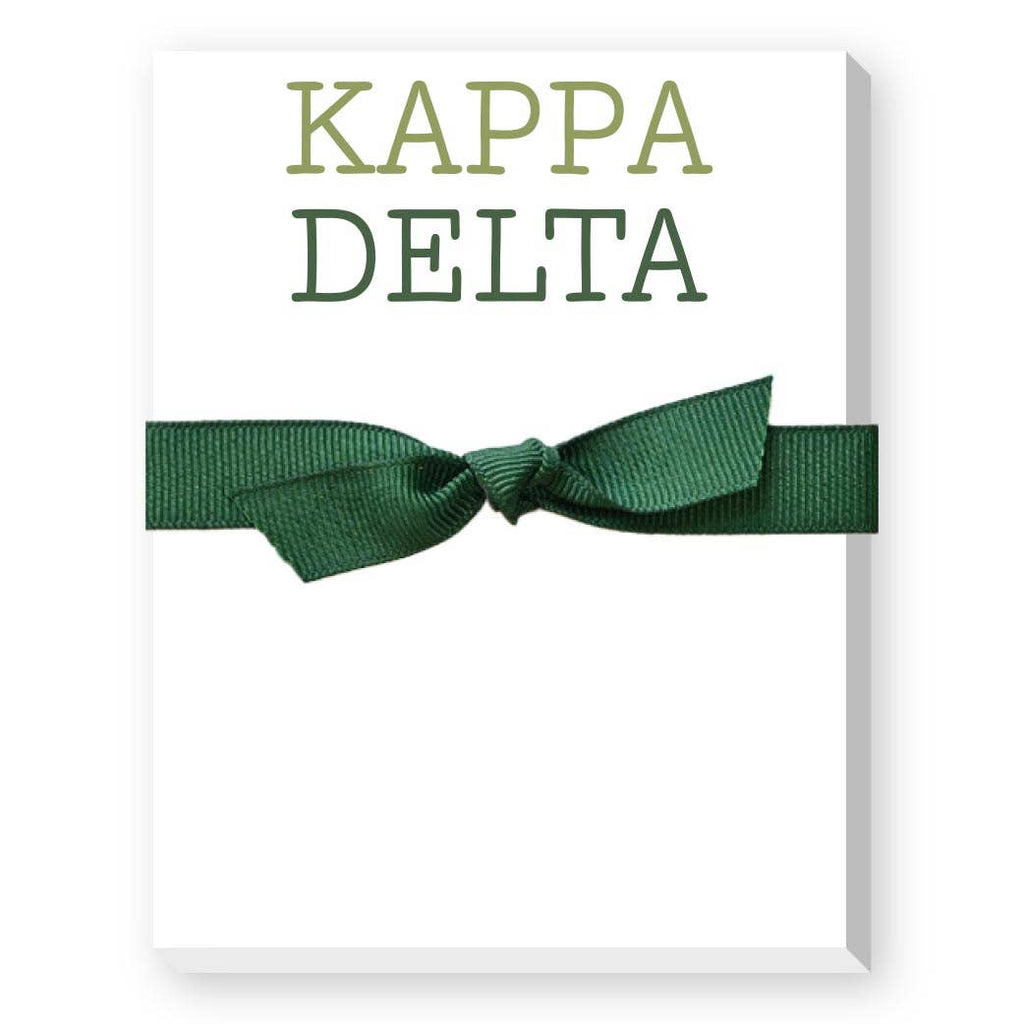 Sorority Colors Greek Mini Notepad : DELTA DELTA DELTA