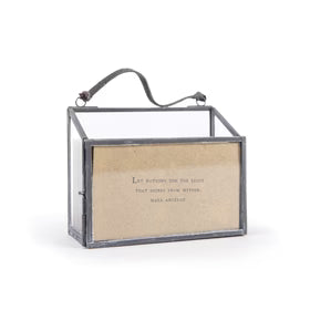 Zinc Frame Horizontal Holder for 50 Gathered Thoughts