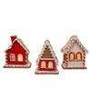 7"R/W/GR SANTA GINGERBREAD LED HOUSE