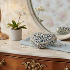 Silver Luxembourg Heart Box